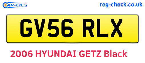 GV56RLX are the vehicle registration plates.