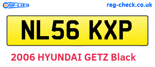 NL56KXP are the vehicle registration plates.