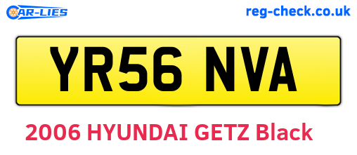 YR56NVA are the vehicle registration plates.