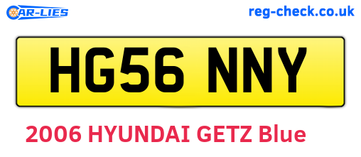 HG56NNY are the vehicle registration plates.