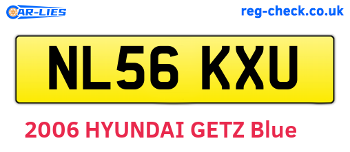NL56KXU are the vehicle registration plates.