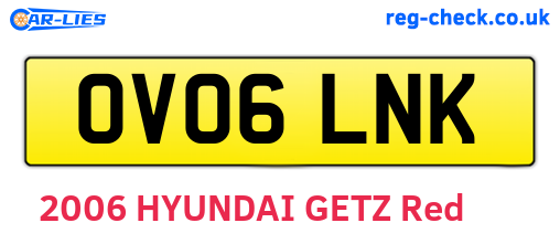 OV06LNK are the vehicle registration plates.