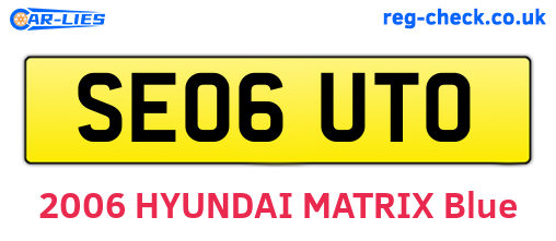 SE06UTO are the vehicle registration plates.