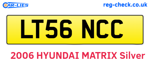 LT56NCC are the vehicle registration plates.