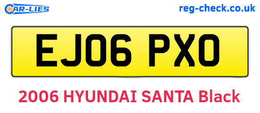 EJ06PXO are the vehicle registration plates.