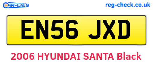 EN56JXD are the vehicle registration plates.