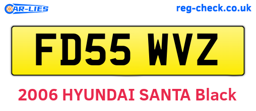 FD55WVZ are the vehicle registration plates.
