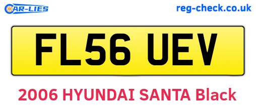 FL56UEV are the vehicle registration plates.