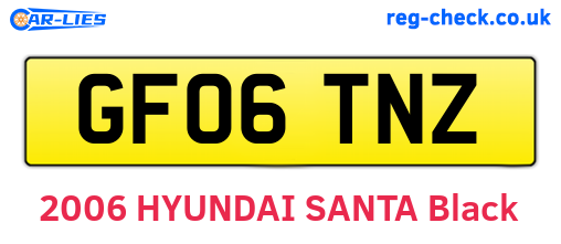 GF06TNZ are the vehicle registration plates.