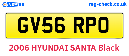 GV56RPO are the vehicle registration plates.
