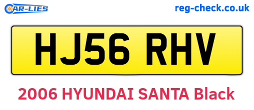 HJ56RHV are the vehicle registration plates.