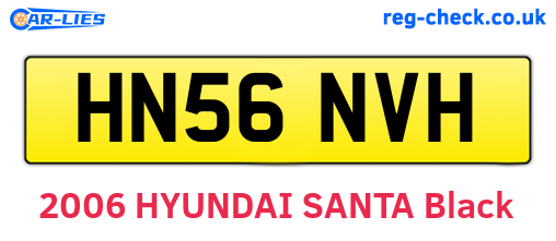 HN56NVH are the vehicle registration plates.