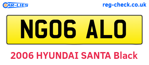 NG06ALO are the vehicle registration plates.