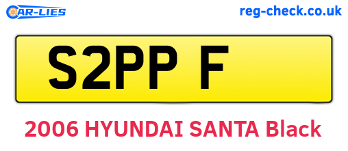 S2PPF are the vehicle registration plates.