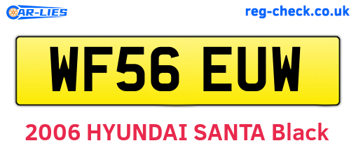 WF56EUW are the vehicle registration plates.
