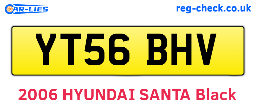 YT56BHV are the vehicle registration plates.