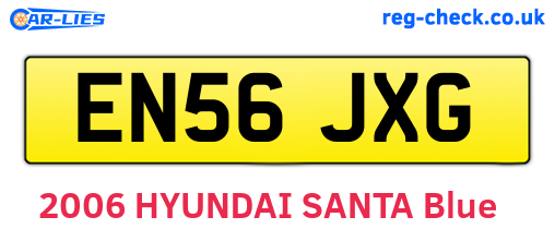 EN56JXG are the vehicle registration plates.