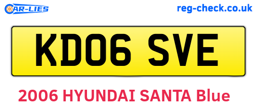 KD06SVE are the vehicle registration plates.