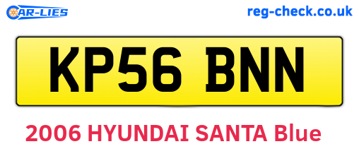 KP56BNN are the vehicle registration plates.