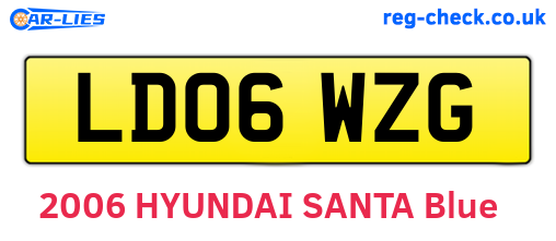 LD06WZG are the vehicle registration plates.