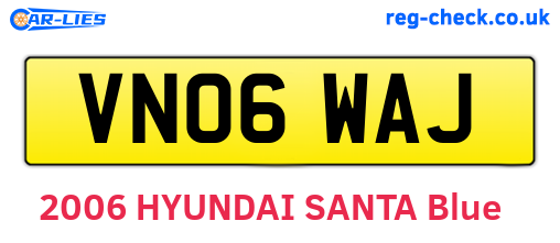 VN06WAJ are the vehicle registration plates.