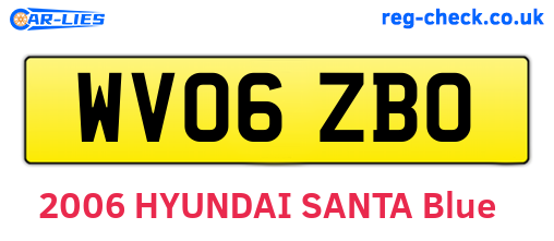 WV06ZBO are the vehicle registration plates.