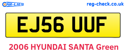 EJ56UUF are the vehicle registration plates.