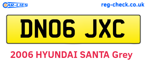 DN06JXC are the vehicle registration plates.