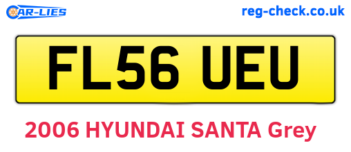 FL56UEU are the vehicle registration plates.