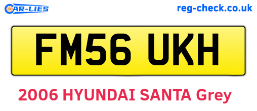 FM56UKH are the vehicle registration plates.