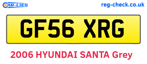 GF56XRG are the vehicle registration plates.