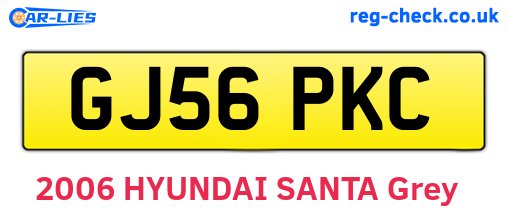 GJ56PKC are the vehicle registration plates.