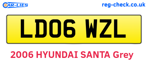 LD06WZL are the vehicle registration plates.