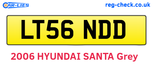 LT56NDD are the vehicle registration plates.