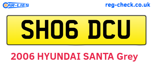 SH06DCU are the vehicle registration plates.