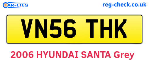 VN56THK are the vehicle registration plates.