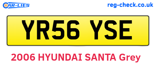 YR56YSE are the vehicle registration plates.