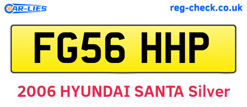 FG56HHP are the vehicle registration plates.