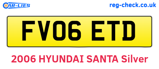 FV06ETD are the vehicle registration plates.