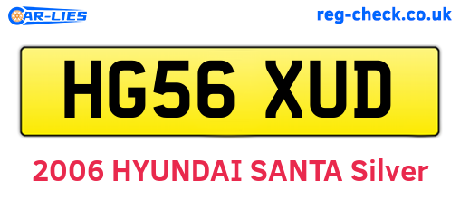 HG56XUD are the vehicle registration plates.