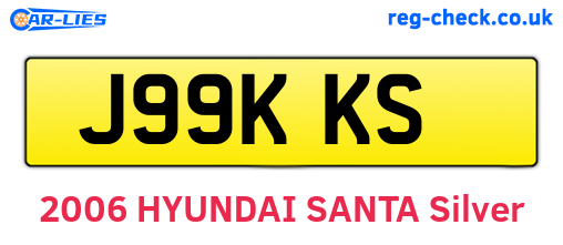 J99KKS are the vehicle registration plates.