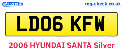 LD06KFW are the vehicle registration plates.