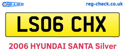 LS06CHX are the vehicle registration plates.