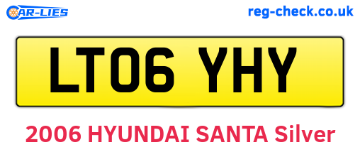 LT06YHY are the vehicle registration plates.