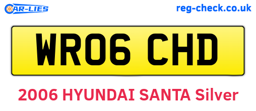 WR06CHD are the vehicle registration plates.