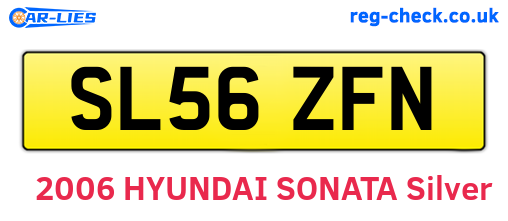 SL56ZFN are the vehicle registration plates.