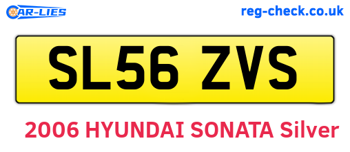 SL56ZVS are the vehicle registration plates.