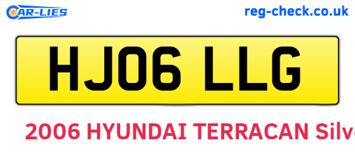 HJ06LLG are the vehicle registration plates.