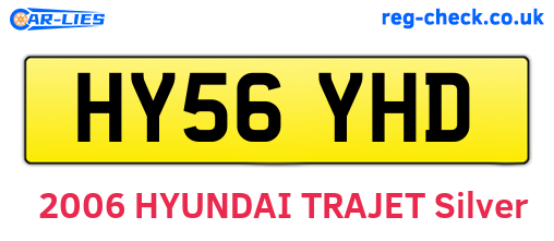 HY56YHD are the vehicle registration plates.