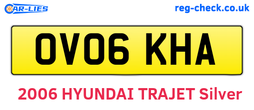 OV06KHA are the vehicle registration plates.